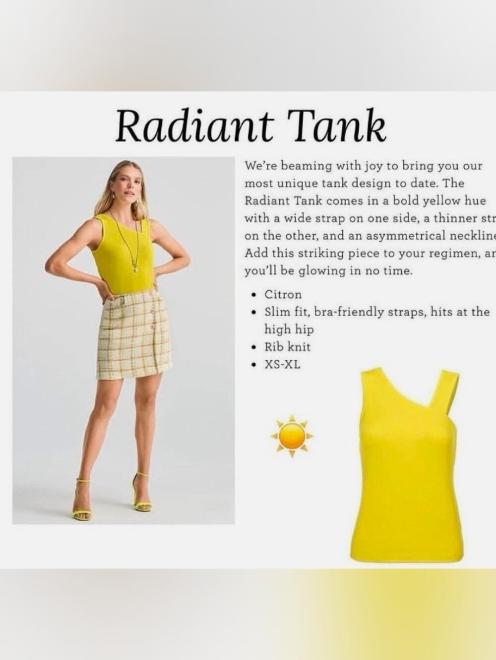 Cabi Radiant Tank